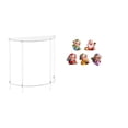 thumbnail image 1 of Mesita de noche de acrílico,Mesa auxiliar de acrílico transparente Mesa auxiliar transparente en capas,Mesa pequeña de acrílico,mesita de noche pequeña,compacta,Figura de escritorio,Figura, 1 of 8