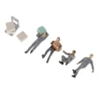 thumbnail image 2 of KLKCMS Porter Worker Figurine Gris, 2 of 9