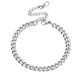 thumbnail image 1 of Eslabón cubano de plata 4,8 mm PROSTEEL Pulseras de Cadena ajustable 16', 1 of 6