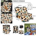 thumbnail image 6 of Pzuqiu Flower Dachshund Back Seat Extender for Dogs -Large Spack, Waterproof Dog Hammock for Cars with Adjustable Pet Bandanas & Car Trash Can, 6 of 6