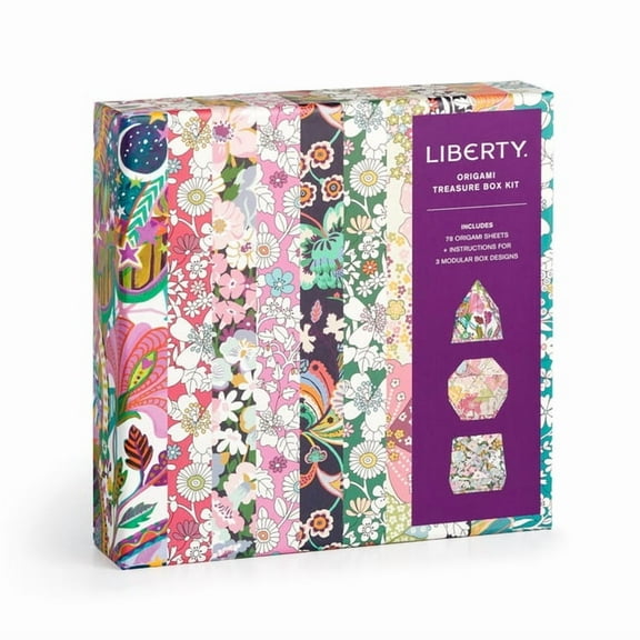 Liberty Origami Treasure Box Kit, (Hardcover)