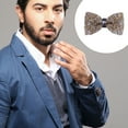 thumbnail image 5 of Linyer Rhinestone Bows Crystal Ties Ornamental Necktie Fashionable Knot Festive Adjustable Pre-tied Feast Clothing Accessory 14, 5 of 6