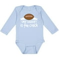 thumbnail image 3 of Inktastic Football My Daddy is the Coach Boys or Girls Long Sleeve Baby Bodysuit, 3 of 5