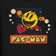thumbnail image 2 of Pac-Man Men's Long Sleeve Shirt, Graphic Print Bashful and Pacman Shirt Black – S, 2 of 7