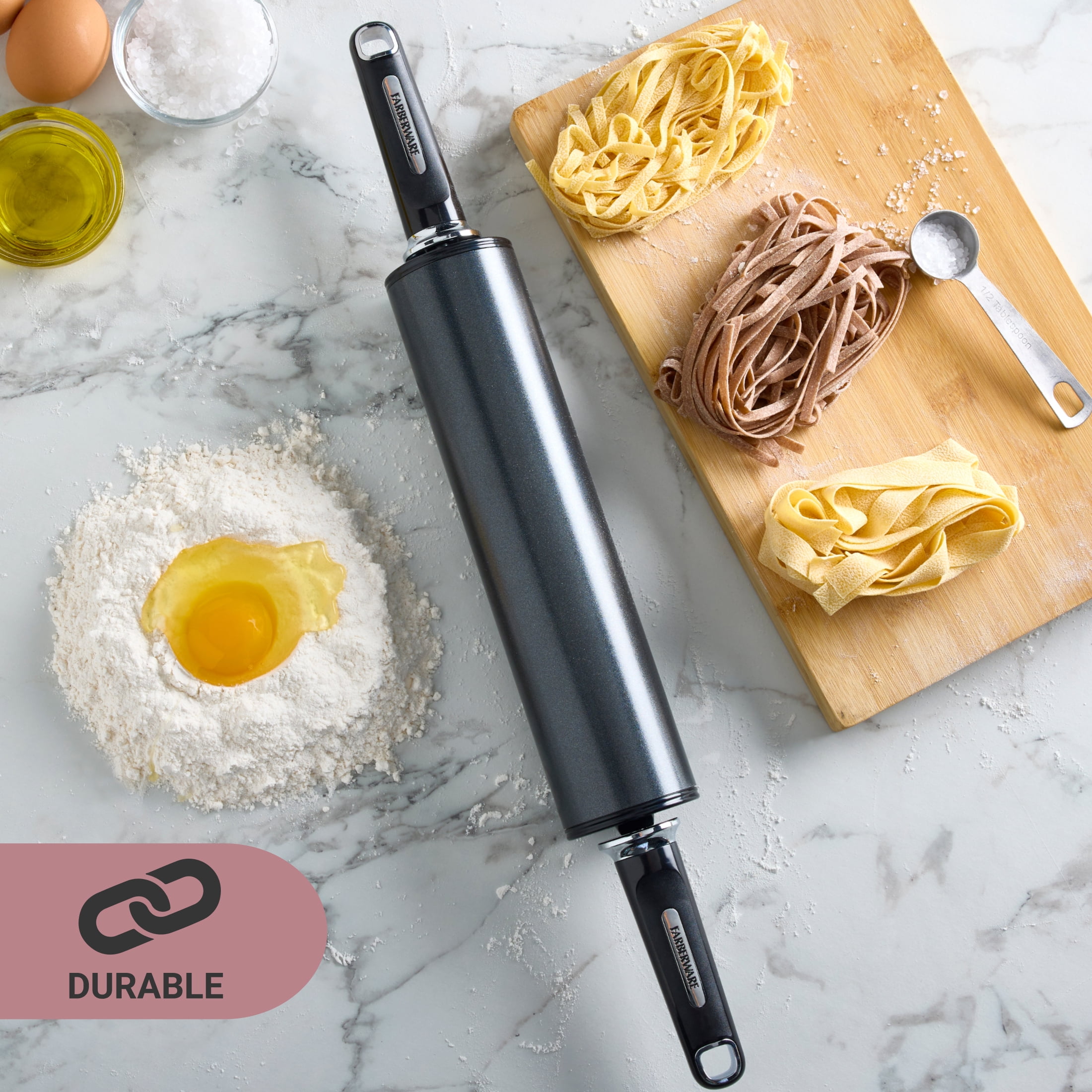 Farberware Professional Non-Stick Steel Rolling Pin Black