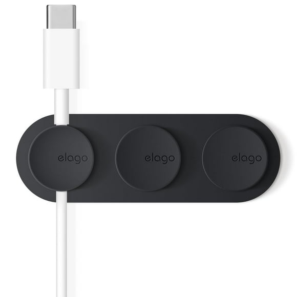 Botones magnéticos para gestión de cables Elago Black (3 botones)