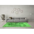 thumbnail image 3 of Ahgly Company Indoor Round Abstract Green Modern Area Rugs, 6' Round, 3 of 4