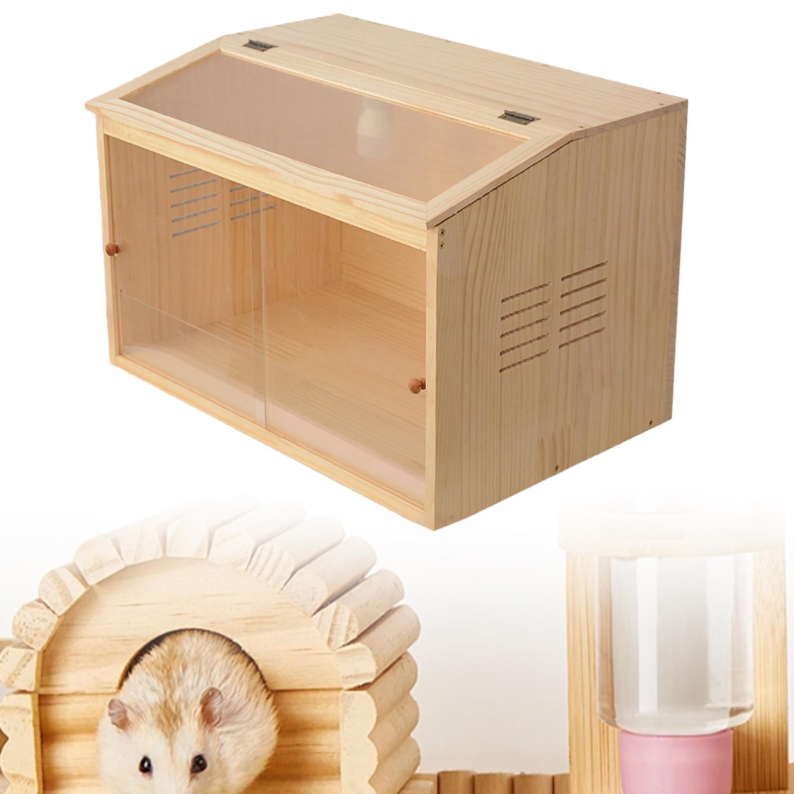Bvdfgk Chick Brooder Box Hamster Breeding Box Wooden Assemble Rutin Chicken Feeding Box