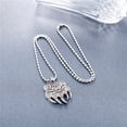 thumbnail image 5 of ZMY Home Bear Claw Necklace Stainless Steel Viking Jewelry Punk Cool Long Chain Norse Celtic Knot Pendant Necklaces, 5 of 7