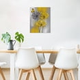 thumbnail image 2 of Teal Dandelion Canvas Wall Art Teal Grey Dandelion with Butterfly on Modern Abstract Wall Art Aesthetic Wall Decor for Living Room Bedroom Bathroom Office, Framed Ready to Hang, 2 of 8