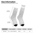 thumbnail image 2 of Honeii Silver Glitter Print Adult Socks,Crew Socks,Casual Calf Socks,Daily Wear Socks for Men & Women, Perfect for Sports, Casual and Everyday Use, 2 of 6