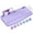 Purple, variant on Wagpak Wireless Keyboard 7 Color Backlit Wrist Rest Rechargeable 112 Keys Quiet Keyboard-White
