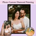 thumbnail image 2 of Kit de pintura de diamantes 5D Diy, bordado de mosaico, punto de cruz, foto personalizada, regalo de decoración de boda para el hogar, 2 of 4