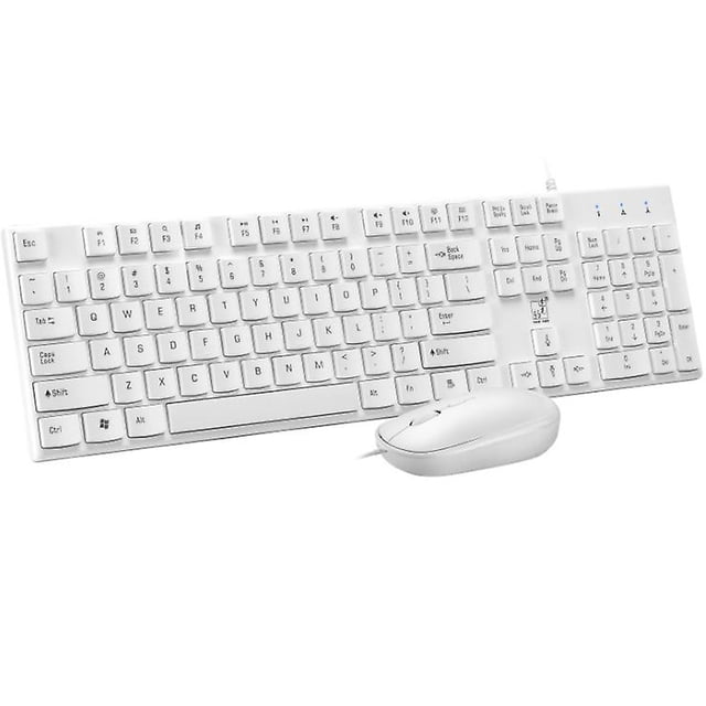 Kit de reemplazo de teclado y mouse USB con cable ultradelgado oso de fresa Hogar