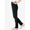 thumbnail image 2 of Woman Within Plus Size Knit Hassle-Free Pull-On Elastic-Waist Pants, 2 of 5