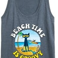 thumbnail image 3 of Pete The Cat - Beach Time Is Groovy - Women's Racerback Tank Top, 3 of 6