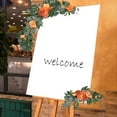 thumbnail image 5 of 2x Flower Swag Decoration Wedding Welcome Sign ,Wreath Garlands Flower Garland for Front Door Wall Decor Party Reception Backdrop Decoration Orange, 5 of 8
