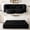 Black, variant on Lyzwn 78" Full Size Floor Sofa, Folding Queen Sleeper Couch, Loveseat Sofa, Teddy Fabric Foam-Filled Sleeper Couch Bed, Fold Mattress Bed for Living Room, Guest Use, Office, Apartment, Grey