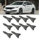 thumbnail image 4 of Alerón De Aleta De Techo, 10 Uds., Estilo De Fibra De Carbono, Universal, Para Techo Trasero De Coche, Aletas De Tiburón, Alerón, Decoración De Ala ANGGREK Spoiler Wing Fin, 4 of 8