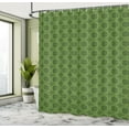 thumbnail image 4 of Ambesonne Sage Shower Curtain, Mandala Geometrical Floral, 69"Wx84"L, Fern Green Olive Green, 4 of 4