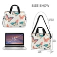 thumbnail image 3 of FORMRS 16" Laptop Bag Carrying Sleeve Case with Handle Travel Shoulder Briefcase, Colorful Butterflies, 3 of 8