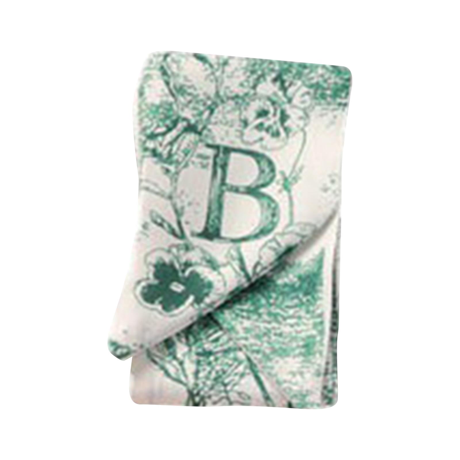 20Pcs Women Hair Scarf Neckerchief Scrunchies Summer Simulated Silk Headband Green