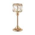 thumbnail image 1 of Candelabros Dorados Candelabros Decorativos Iglesia Hogar Restaurantes Oficinas 25cm Sunnimix candelabros de mesa de cristal, 1 of 8