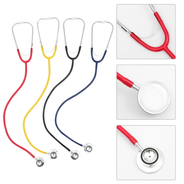 Doublesided stethoscope 1 Set 4pcs Double Side Stethoscope Single Hose