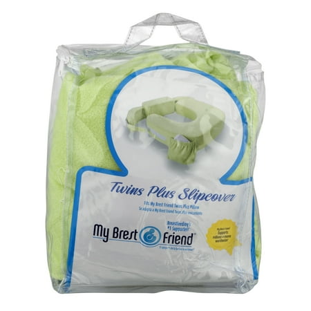 My Brest Friend Twin Nursing Pillow Deluxe Slipcover (pillow not included), Green