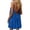 Blue, variant on Summer Camisole Dress for Women Backless Spaghetti Strap Short Dress Sleeveless Adjustable Tie‑String Mini Dress Casual Trendy 2026 Summer Clothes