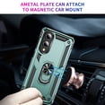 thumbnail image 4 of Dteck Case for Samsung Galaxy S25 Edge,Military Grade Drop Impact Case 360 Metal Rotating Ring Kickstand Holder Armor Heavy Duty Shockproof Cover for Galaxy S25 Edge,Darkgreen, 4 of 7