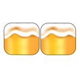 thumbnail image 7 of Daiia Golden Beer 2PCS Car Windshield Sun Shade, Foldable Sun Shield for Car Front Window, Auto Sun Blocker Visor Protector Universal for Truck SUV Pickup-Medium, 7 of 7