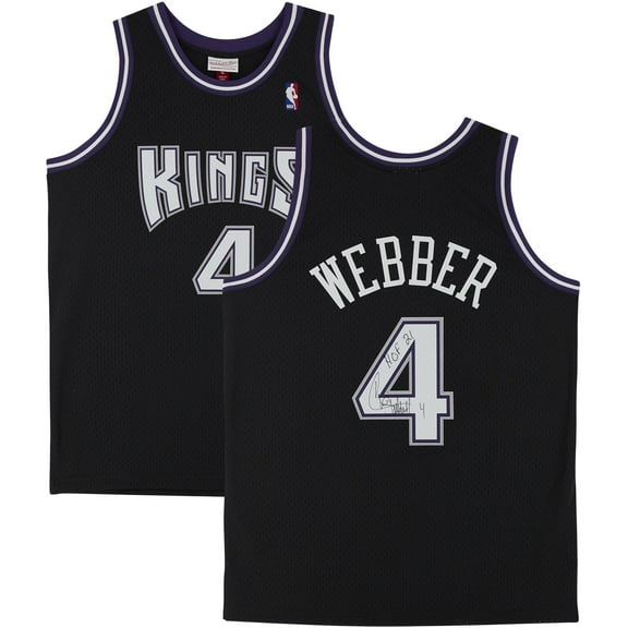 Chris Webber Sacramento Kings Autographed Black 2000-20001 Mitchell & Ness Replica Jersey with "HOF 21" Inscription - Fanatics Authentic Certified