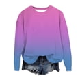 thumbnail image 5 of ManxiVoo Women's Oversized Sweatshirt Drop Shoulder Comfort Fit Pullover Top For Relaxed Casual Style L Size Light Violet, 5 of 5
