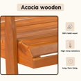 thumbnail image 7 of Mcombo Outdoor Acacia Wood Garden Bench, Natural 35" H, 7 of 7
