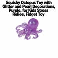 thumbnail image 3 of Squishy Octopus Toy with Glitter and Pearl Decorations, Purple, for Relief, Squeeze Toy, 3 of 3