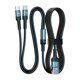 thumbnail image 1 of Cable de carga USB tipo c 1 a 2 de 1,5 m, extensión de cable USB-c para teléfonos y tabletas, 1 of 5