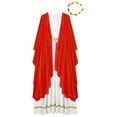 thumbnail image 4 of Manyakai Costume de Princesse Grecque Toga Athena pour Filles, Robe et Couvre-Chef, Tenues de Fête Fantaisie Rouge 16, 4 of 5