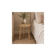 thumbnail image 4 of DecMode 17" x 22" Brown Mango Wood Handmade Intricately Carved Floral Accent Table with Tripod Legs, 1-Piece, 4 of 16