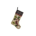 thumbnail image 3 of Manor Luxe Cardinal Noel Peace Jute Christmas Stocking, 3 of 4