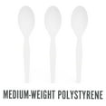 thumbnail image 2 of Perk Plastic Spoon Medium-Weight White PK56396, 2 of 2