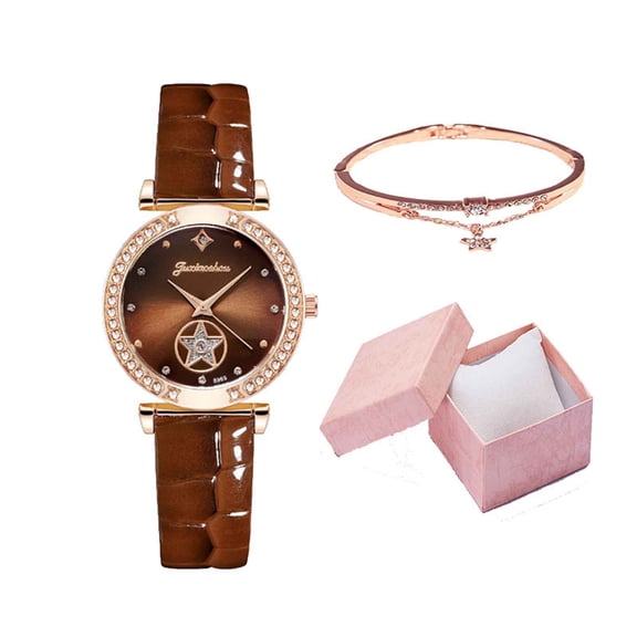 CREATITOY 1 Pc FULAIDA Women's Quartz Watch - With Bracelet & Box, Fashion Daily Wear Timepiece Accessory