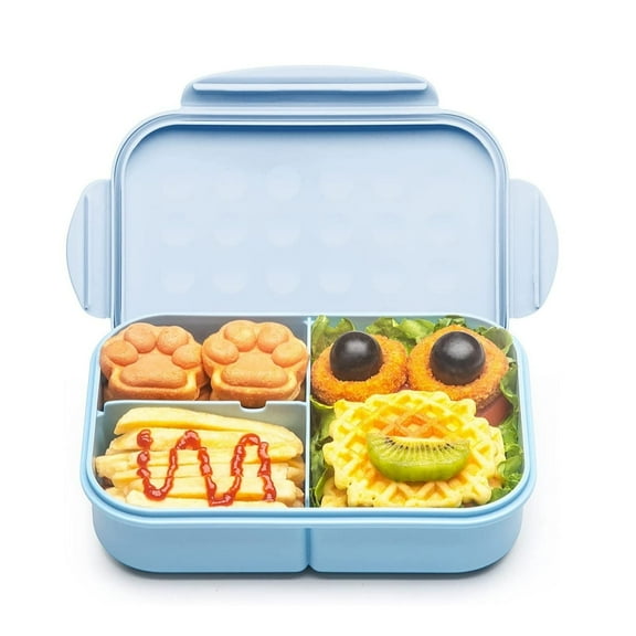MISS BIG® Bento Box, Bento Lunch Box for Kids,Mom’s Choice Lunch Box,Ideal Leak Proof,No BPAs and No Chemical Dyes,Microwave and Dishwasher Safe Bento Box for Kids(Blue M)