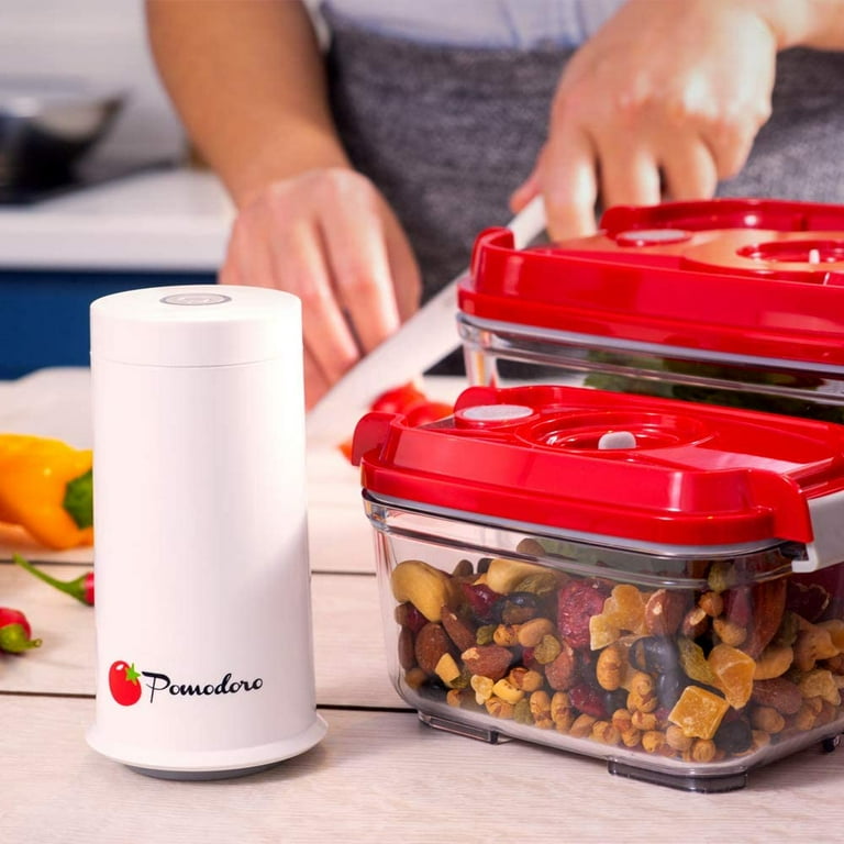 Pomodoro Food Storage Vacuum Seal Containers with Automatic Vacuum