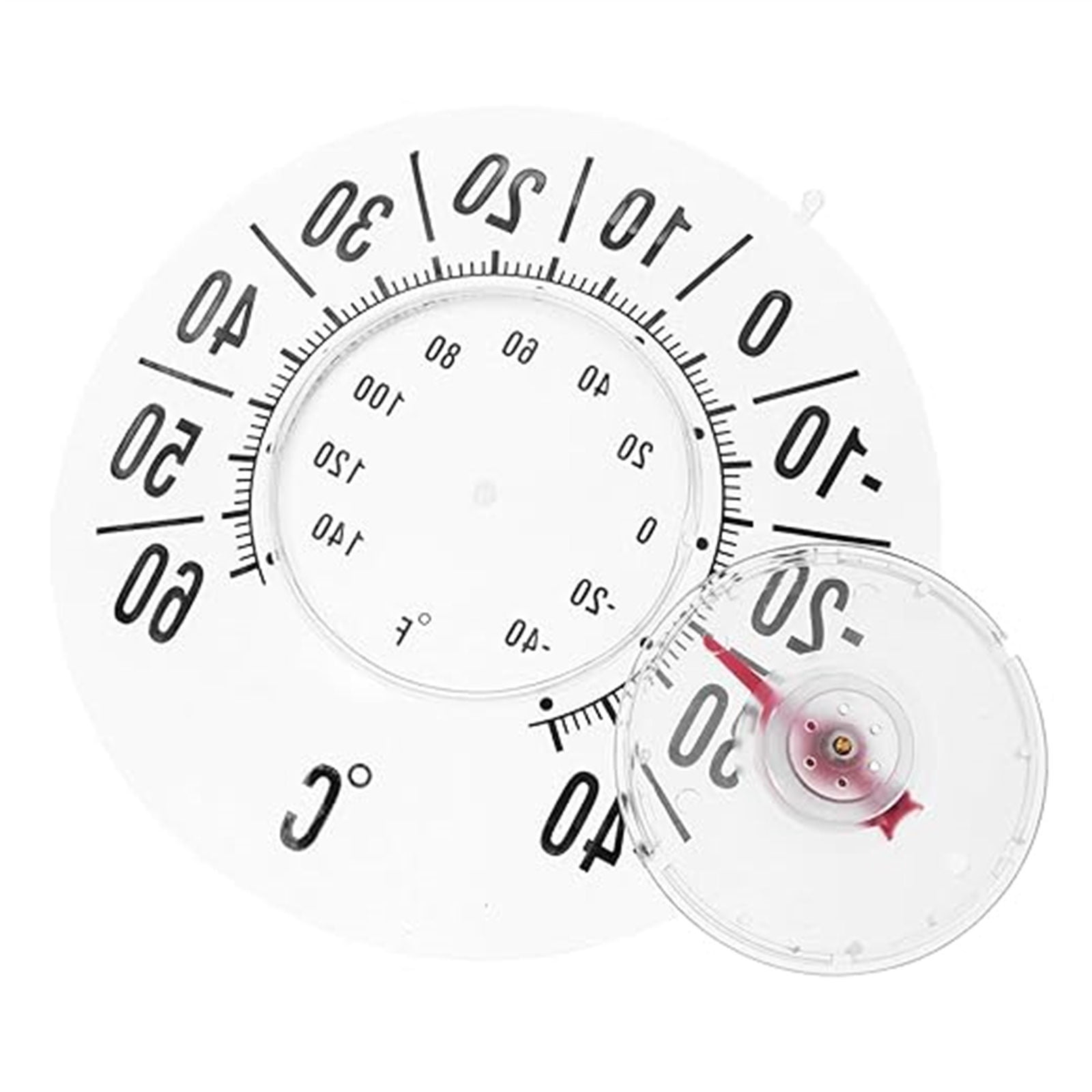 Kyusrd Summer Savings Tools Special Deal!Mechanical Pointer Indoor Observation Outdoor Environment Temperature Measurement Dedicated Transparents Suction Window Thermometers