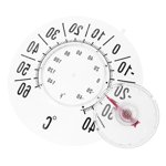 Btomtd Pointeur mécanique Observation intérieure Environnement extérieur Mesure de la température Transparents dédiés Thermomètres de fenêtre d'aspiration, comme le montre