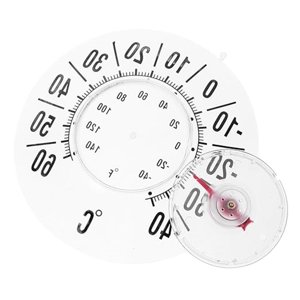 Kyusrd Outils d'économies d'été Spécial!Pointeur mécanique Observation intérieure Environnement extérieur Mesure de la température Transparents dédiés Thermomètres de fenêtre d'aspiration