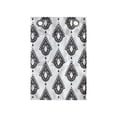 thumbnail image 1 of Boho Hanging Pocket Organizer, Ikat Inspired Drop Motif in Monochrome Design with Influences, Printed Polyester Storage Bag with Pockets, 14" x 20", Dark Taupe Grey White, 1 of 2