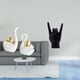 thumbnail image 2 of estatua de cisne,Estatuas y figuritas de cisne de cerámica modernas Esculturas,Escultura de animales Decoración centro de mesa,Estatua del gesto de la roca,Estatuas y figuras de dedos con, 2 of 8