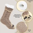 thumbnail image 3 of Slipper Socks Women, Cute Sloth Warm Fleece Fluffy Anti Slip Socks, 3 of 4